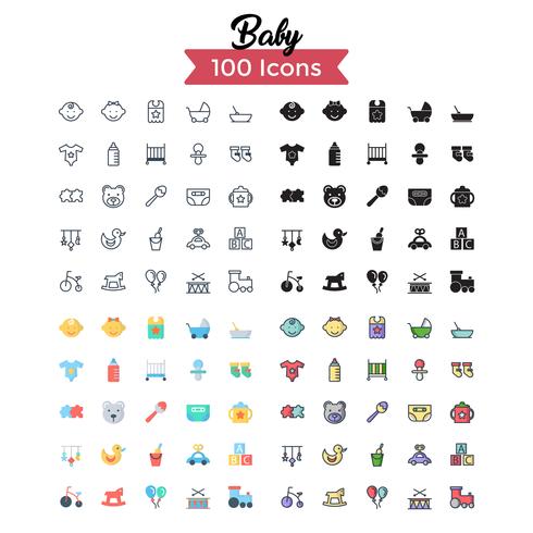 Baby Icon Set Vector 6275 Vector Art At Vecteezy Baby Icon Set Vector 6275 Vector Art At Vecteezy