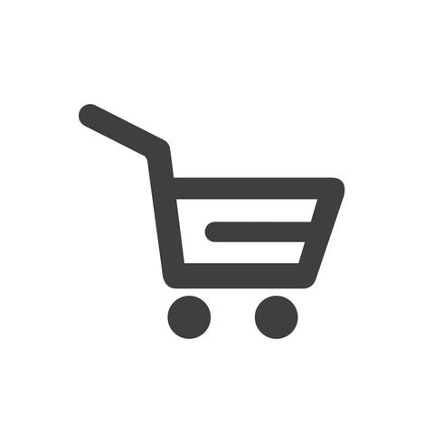 Icono de carrito de compras vector