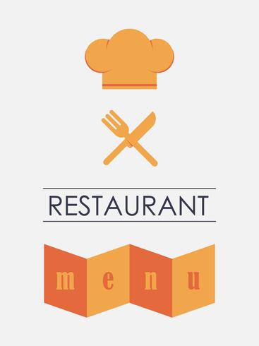 Menú del restaurante. Ilustracion vectorial vector