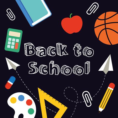 Back to School banner vector