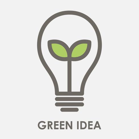 green idea vector illustration