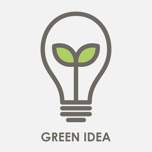 idea verde vector illustration