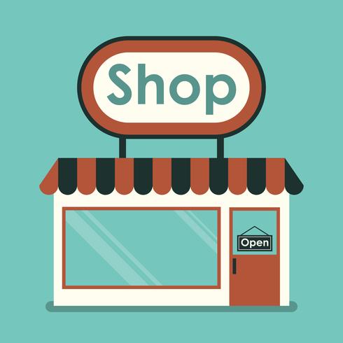 Shop Front. Store product vector