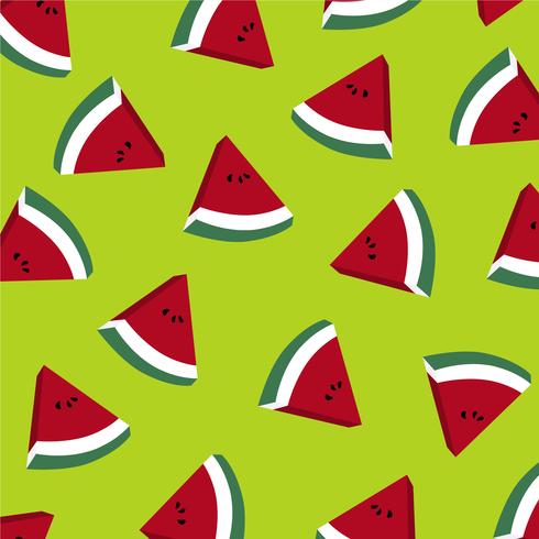 Watermelon slices background.  vector