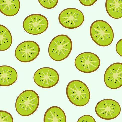 Kiwi slices pattern.  vector