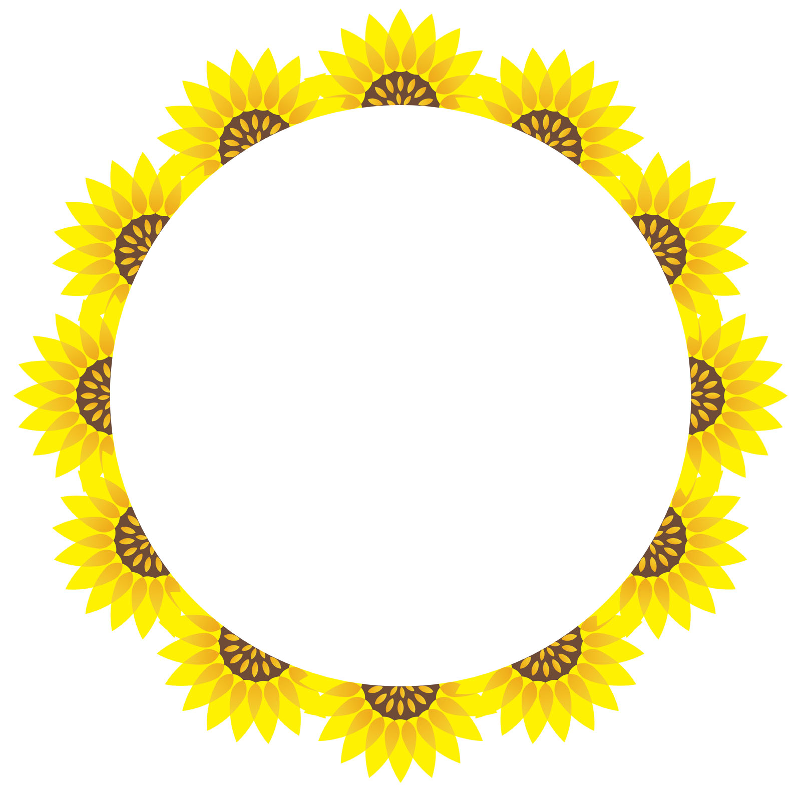 Free Free 163 Sunflower Circle Border Svg SVG PNG EPS DXF File