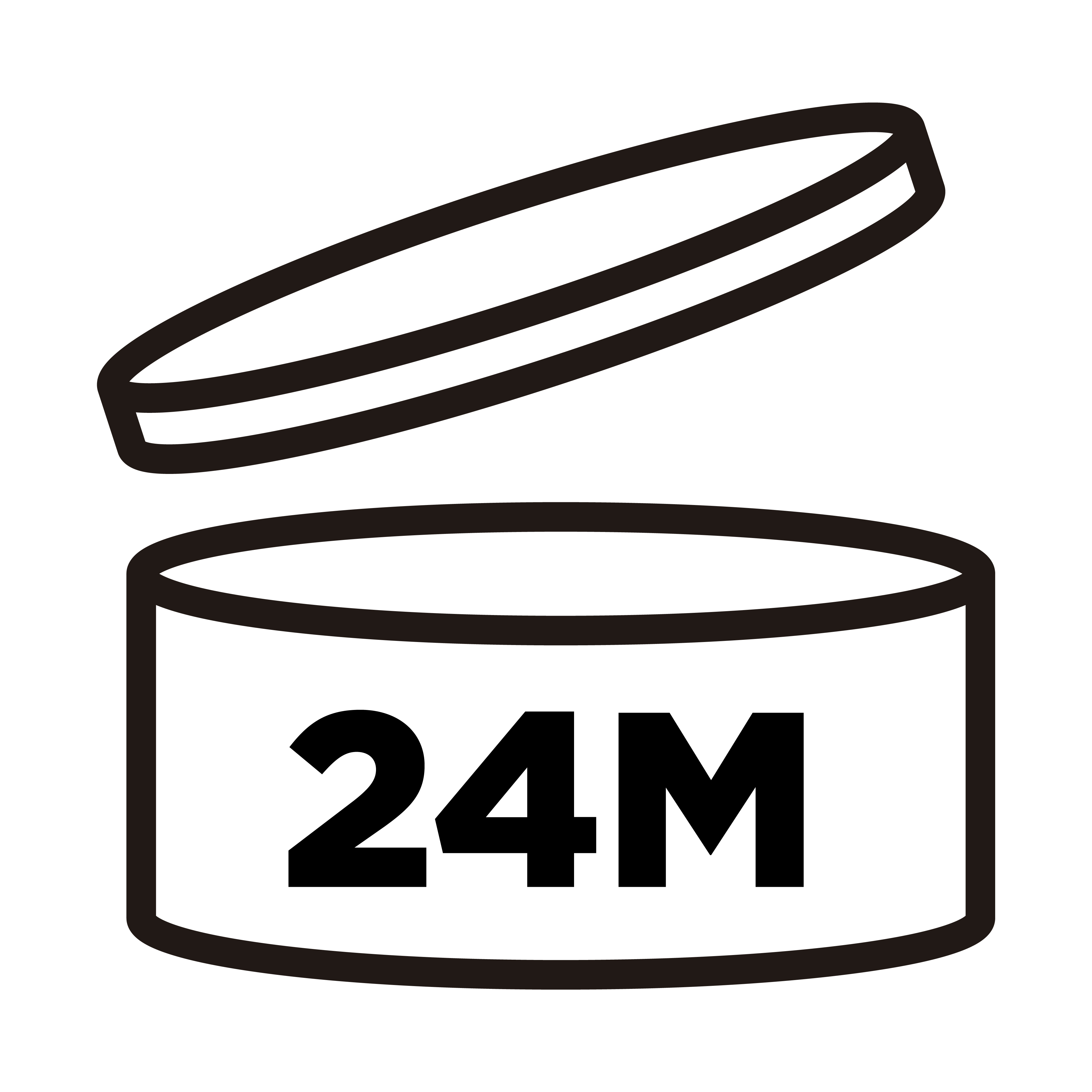 24 Month. Period after opening, PAO symbol, expiration date icon. 629344  Vector Art at Vecteezy