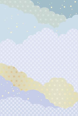 Japanese abstract pattern, vector background illustration.