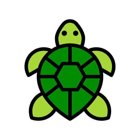 Turtle vector, tropical related filled style icon vector