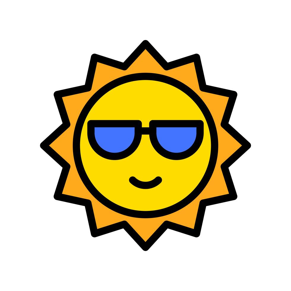 Sun vector, tropical related filled style icon 629904 Vector Art at ...