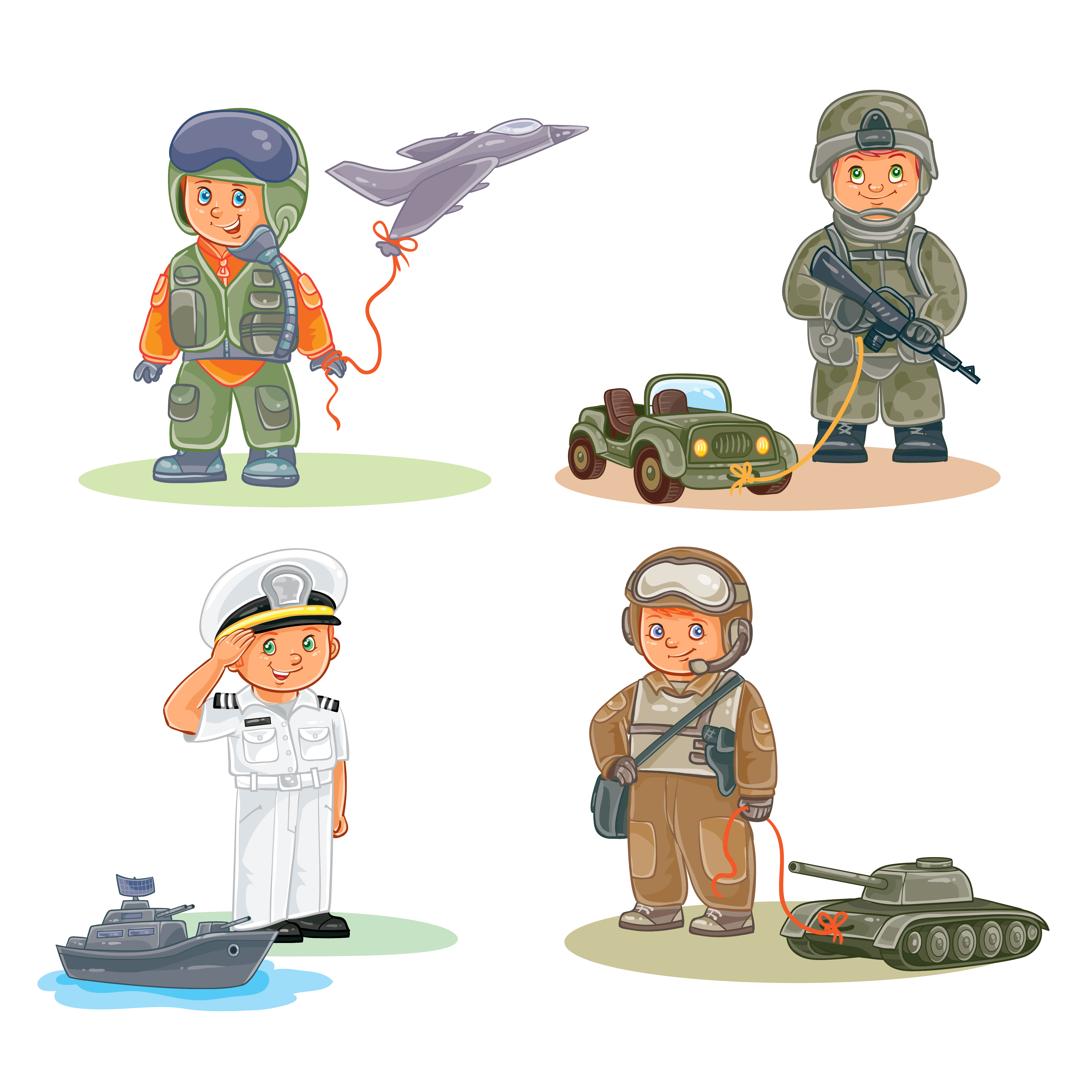 Военные для дошкольников