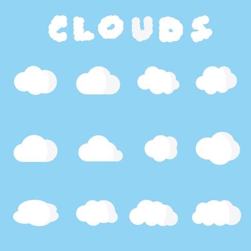 vector símbolo de nubes