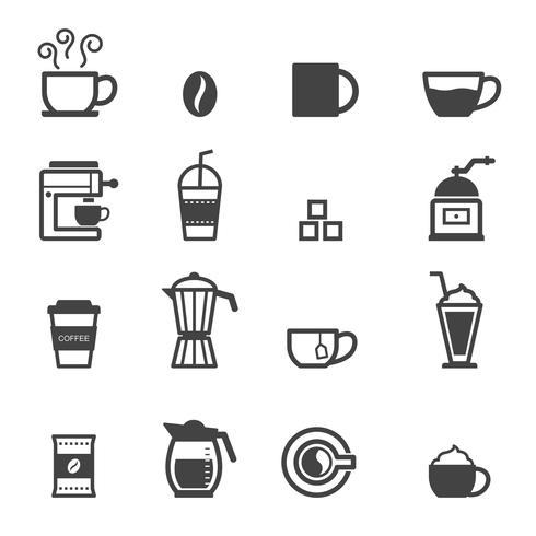 cup of coffee icons vector
