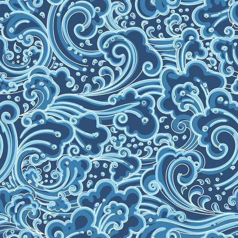 Water wave seamless background. 630298 Vector Art at Vecteezy