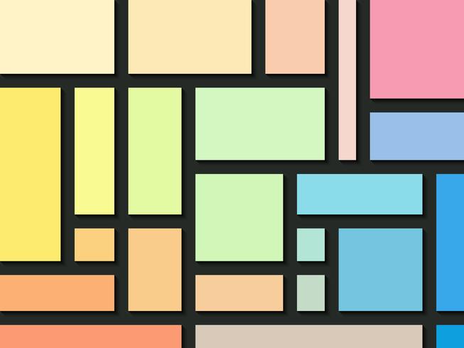 Rectangle colors abstract background. vector