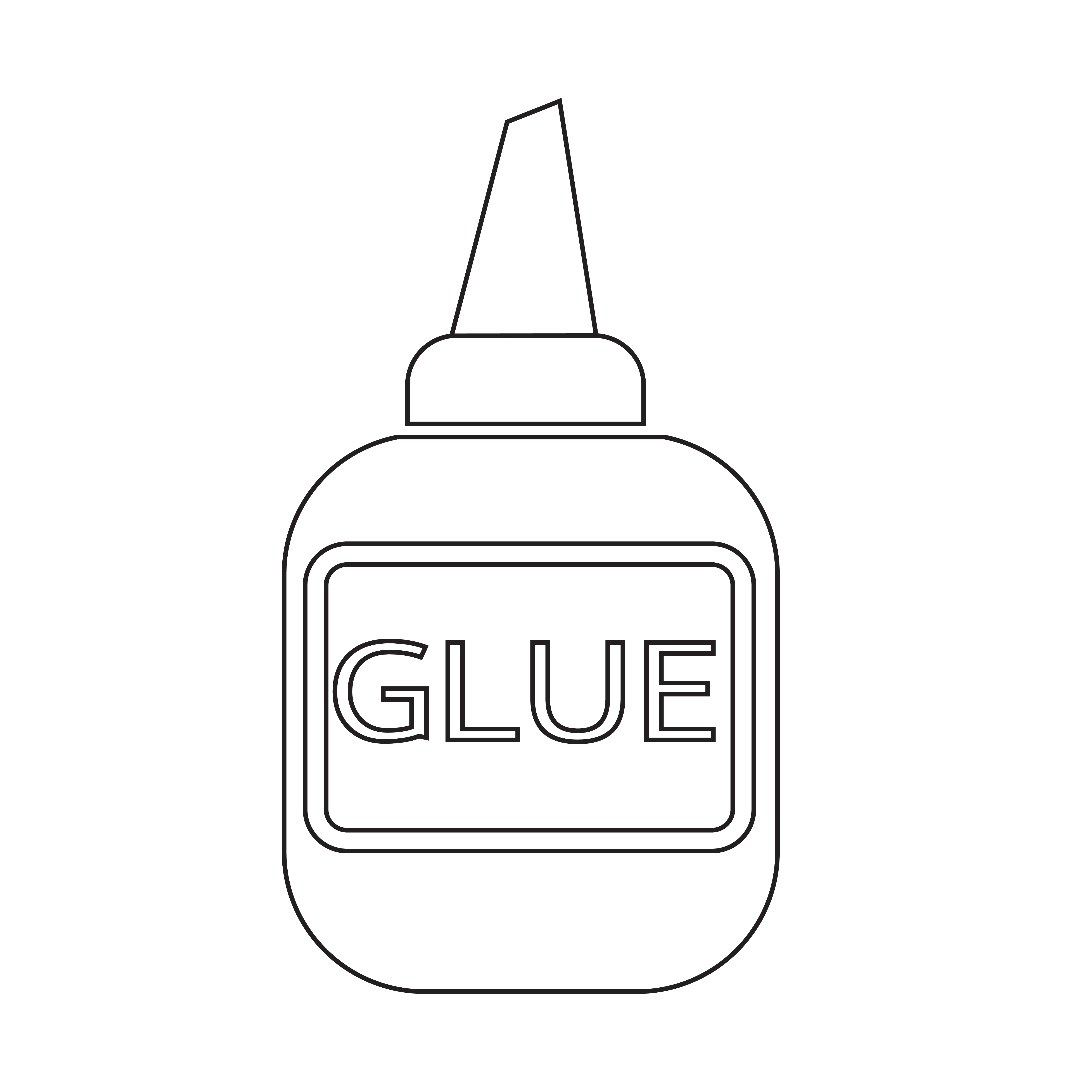 glue icon symbol sign 630425 Vector Art at Vecteezy