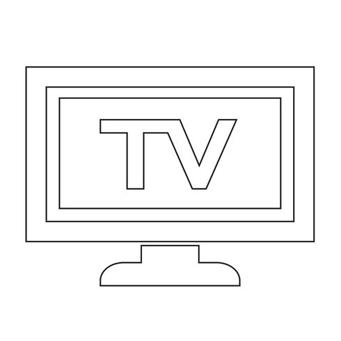 tv icon design Illustration vector