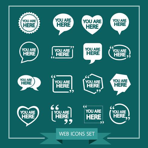 You are here icon vector