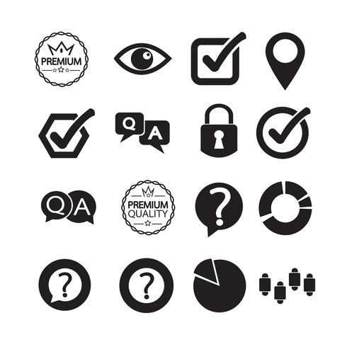 Set of web icons for website and communication vector