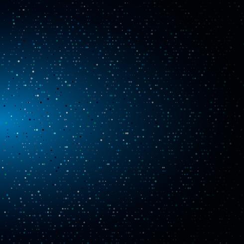 Abstract Halftone Illuminated Glowing Particles Consists Of