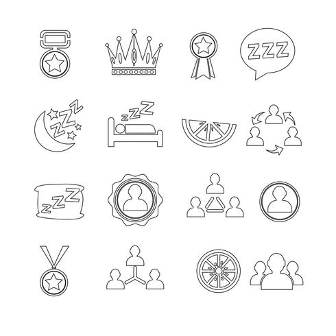 Set of web icons for website and communication vector