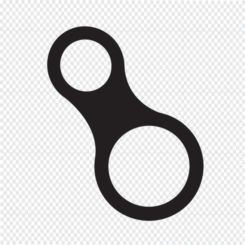 carabiner Icon design Illustration vector