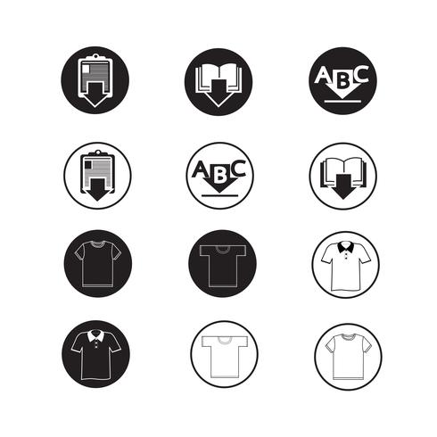 Set of web icons for website and communication vector