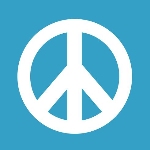 Hippie Peace Symbol icon illustration vector