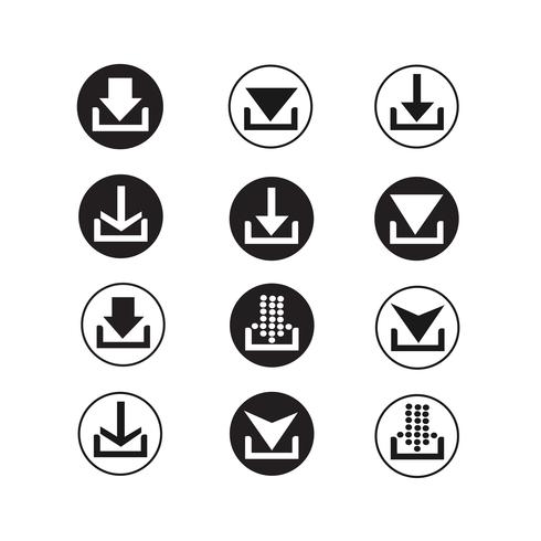 arrow sign icon set vector