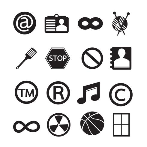 Set of web icons for website and communication vector