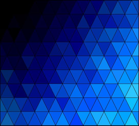 Fondo de mosaico de cuadrícula azul, plantillas de diseño creativo vector