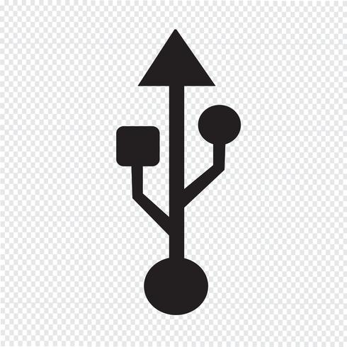 usb icon  symbol sign vector