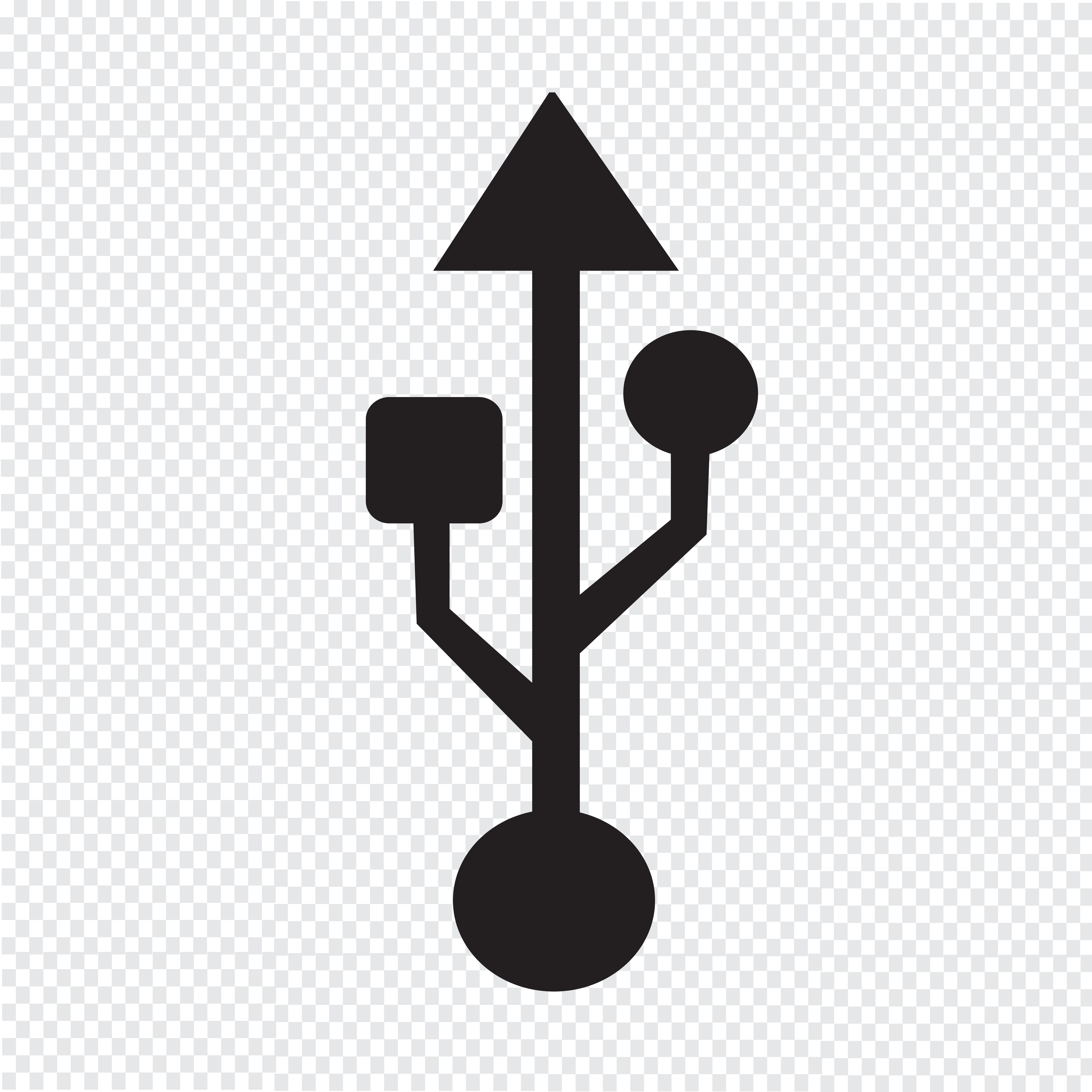 Usb Icon Symbol Sign 631180 Vector Art At Vecteezy