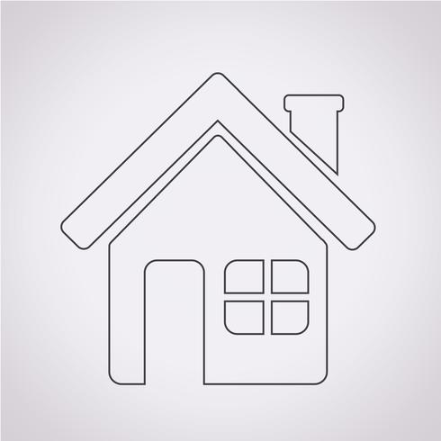 Home icon  symbol sign vector