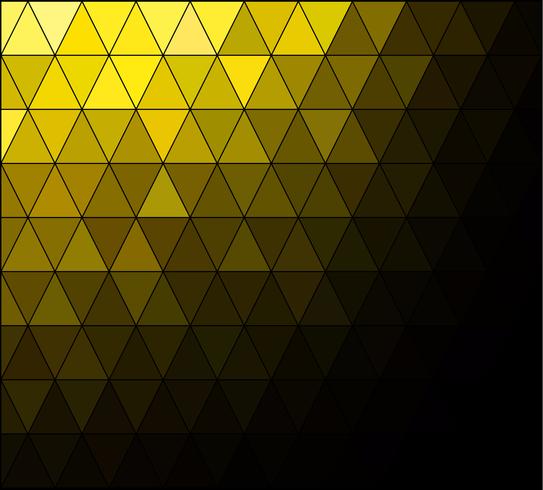 Fondo de mosaico de cuadrícula amarilla, plantillas de diseño creativo vector