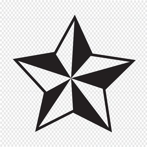 icono estrella signo símbolo vector