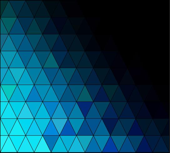 Fondo de mosaico de cuadrícula azul, plantillas de diseño creativo vector