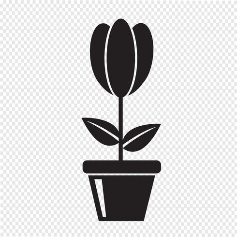 flower icon  symbol sign vector