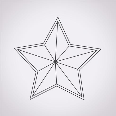 icono estrella signo símbolo vector