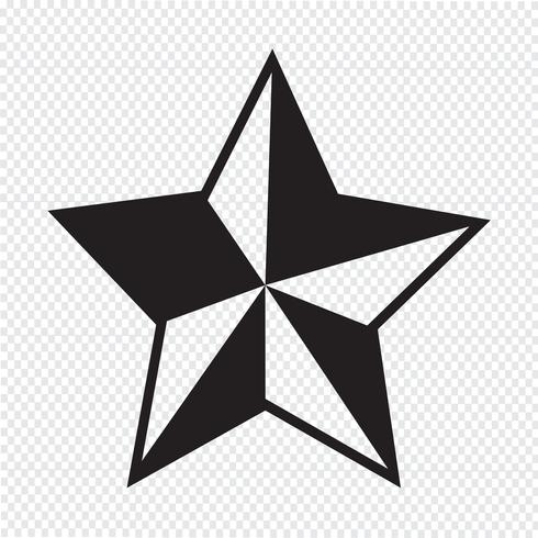 Icono estrella signo símbolo vector