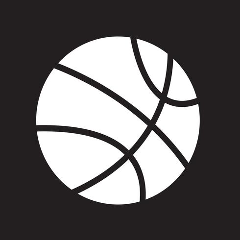 Icono de símbolo de baloncesto signo vector