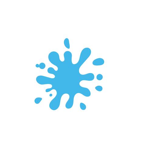 Ilustración de vector de plantilla de logotipo de agua Splash