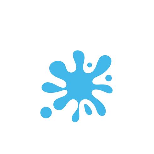 Ilustración de vector de plantilla de logotipo de agua Splash