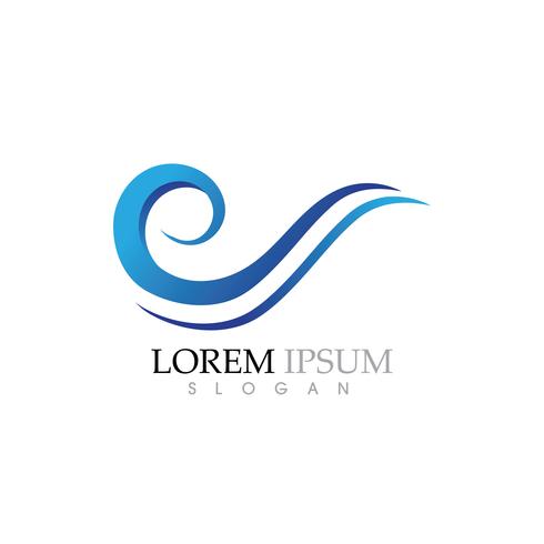 Water wave icon vector