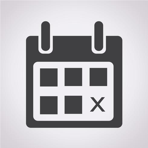 icono de calendario símbolo signo vector