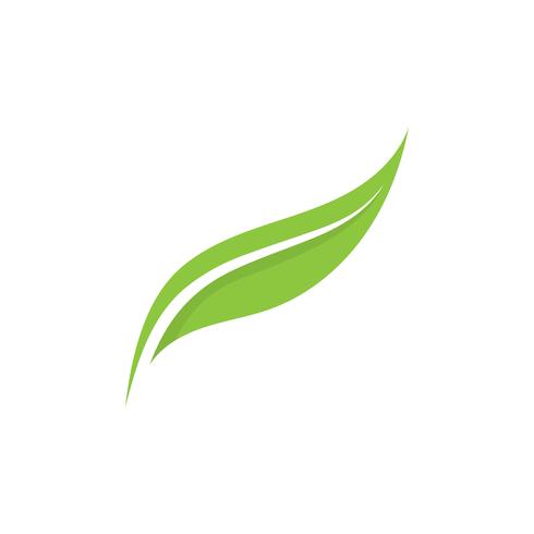 Logotipos de ecología de hoja de árbol verde. vector