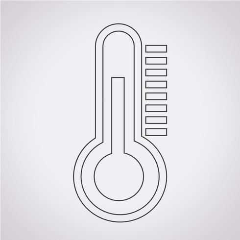 thermometer icon  symbol sign vector