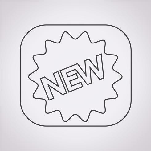 New icon  symbol sign vector