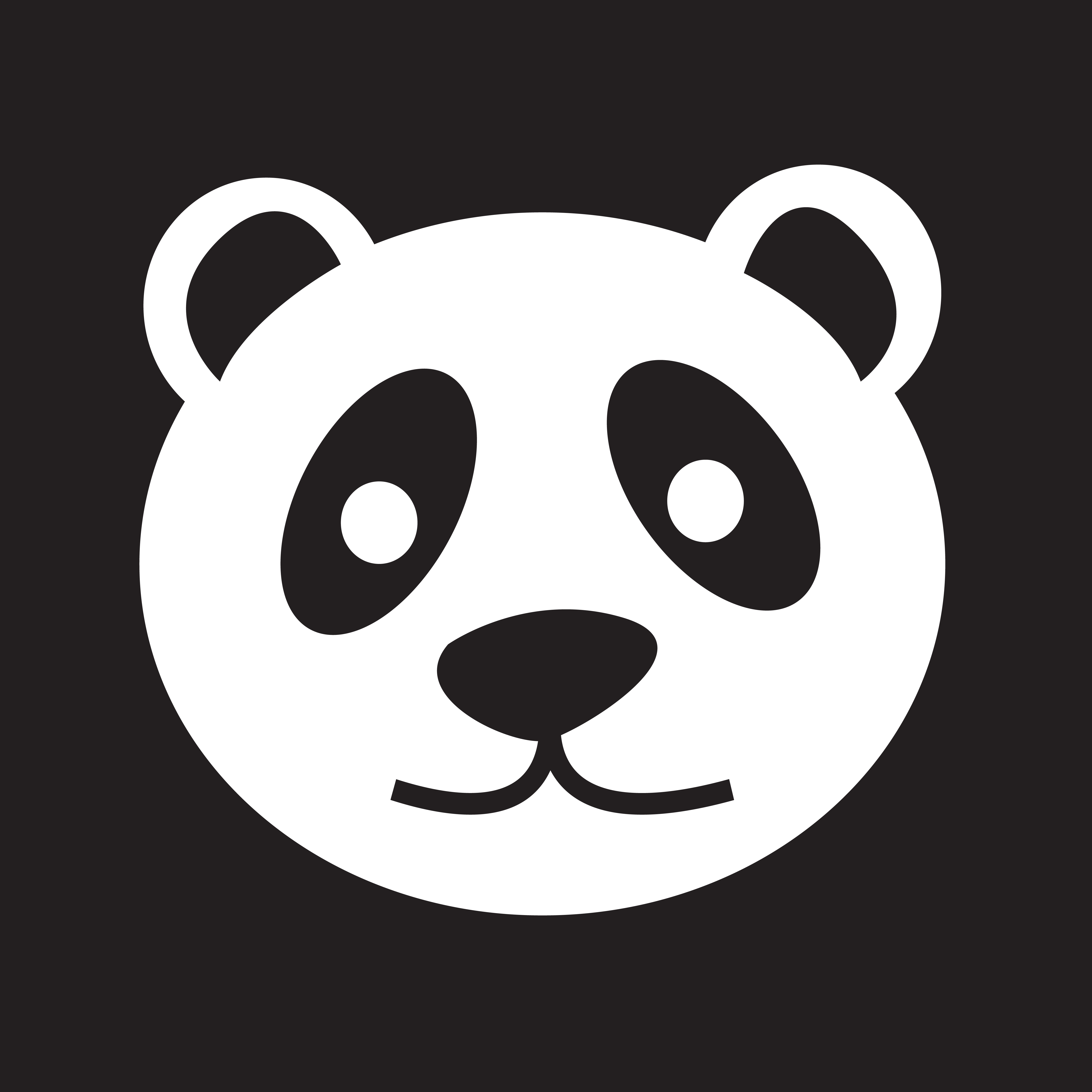 design de símbolo de sinal de ícone de desenho de panda 10158472 PNG