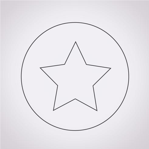 icono estrella signo símbolo vector